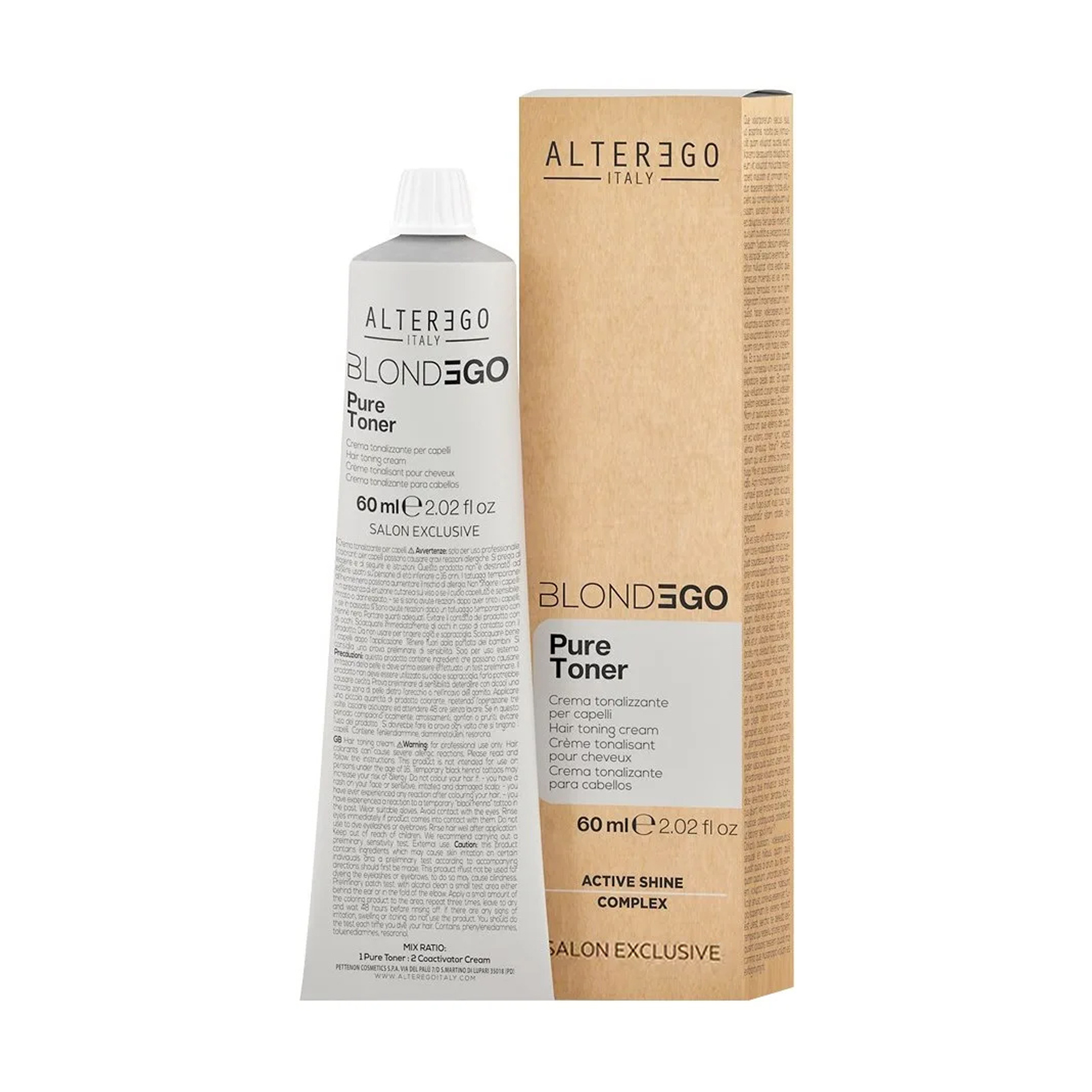 Безаміачний тонер для волосся Alter Ego Blondego Pure Toner, Cipria, 60 мл